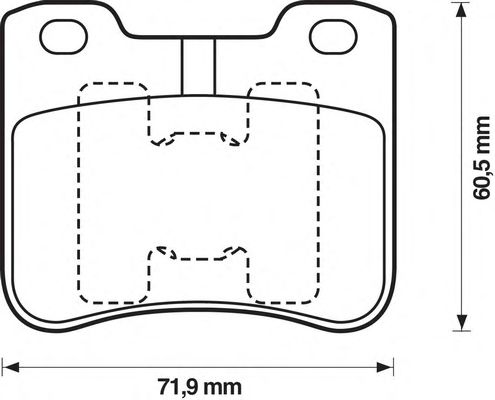 Комплект тормозных колодок, дисковый тормоз 571912S