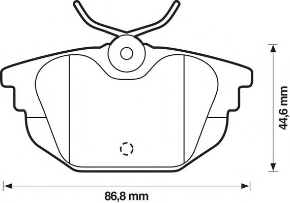 Комплект тормозных колодок, дисковый тормоз 571979S