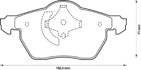 Kit de plaquettes de frein, frein à disque 573052S