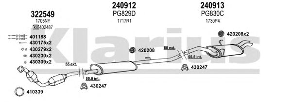 Exhaust System 631159E