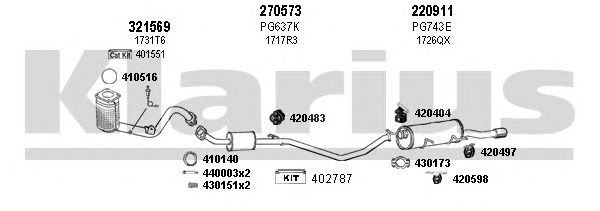Exhaust System 631022E