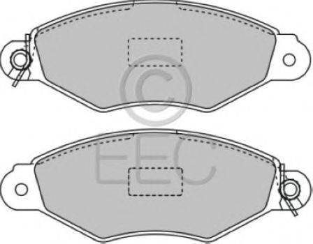 Комплект тормозных колодок, дисковый тормоз BRP0976