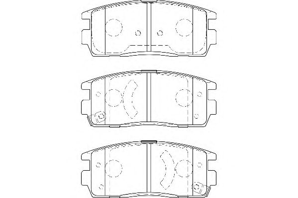 Комплект тормозных колодок, дисковый тормоз WBP24498A