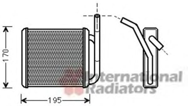 Permutador de calor, aquecimento do habitáculo 82006212
