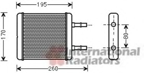 Permutador de calor, aquecimento do habitáculo 82006216