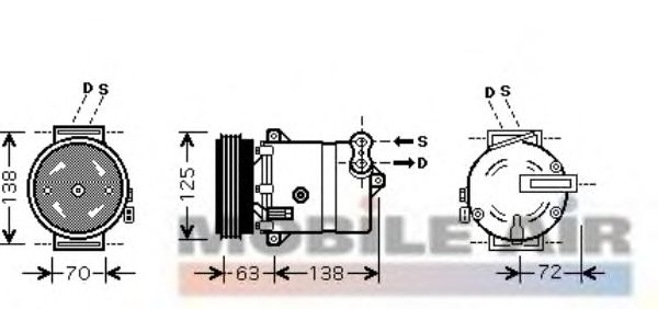 Compressor, ar condicionado 1700K334