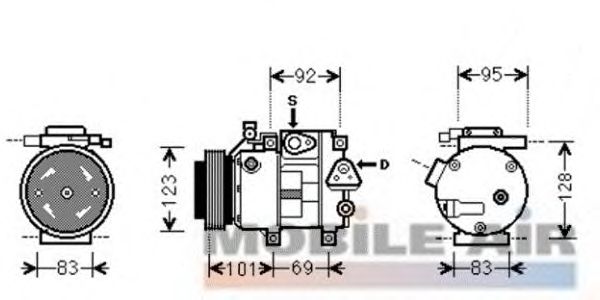 Compressor, airconditioning 8200K214