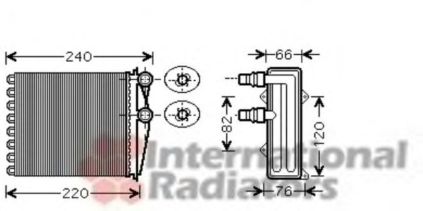 Heat Exchanger, interior heating 43006380