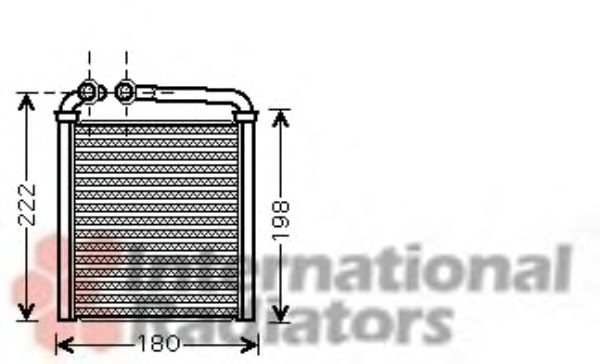 Permutador de calor, aquecimento do habitáculo 58006256