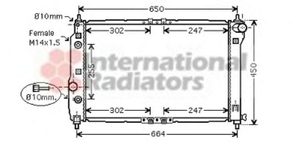 Radiator, engine cooling 81002068