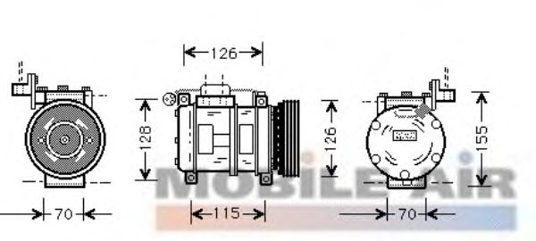 Compressor, ar condicionado 0600K040
