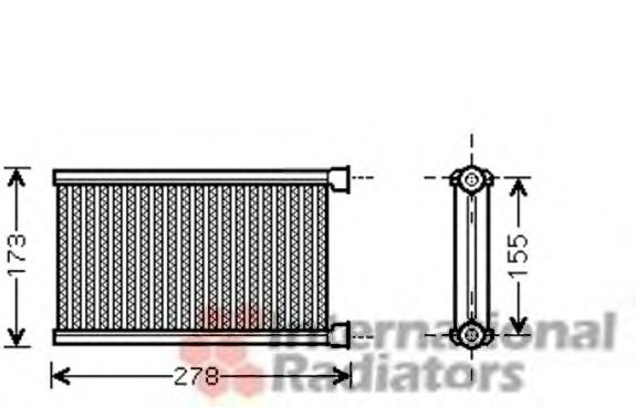 Heat Exchanger, interior heating 06006344