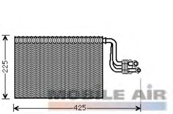 Evaporator, air conditioning 0600V364