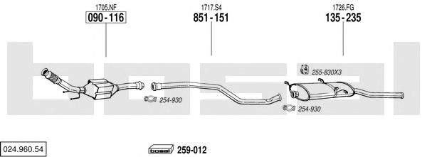 Exhaust System 024.960.54