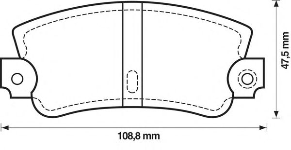 Комплект тормозных колодок, дисковый тормоз 571301J