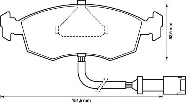 Комплект тормозных колодок, дисковый тормоз 571351D