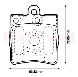 Комплект тормозных колодок, дисковый тормоз 573093B