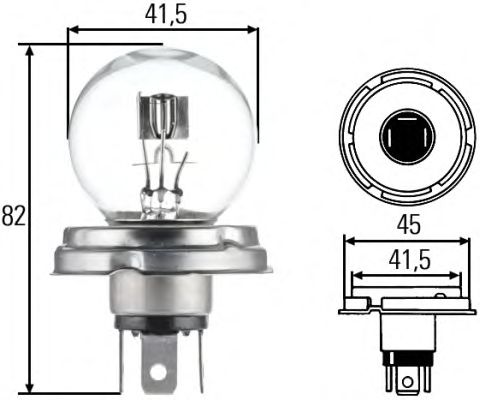 Bulb, headlight; Bulb, headlight 8GD 002 088-251