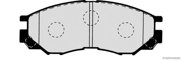 Комплект тормозных колодок, дисковый тормоз J3605035