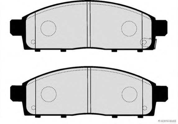Комплект тормозных колодок, дисковый тормоз J3605065