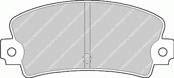 Комплект тормозных колодок, дисковый тормоз FDB102