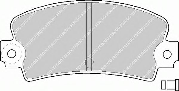 Комплект тормозных колодок, дисковый тормоз FDB114