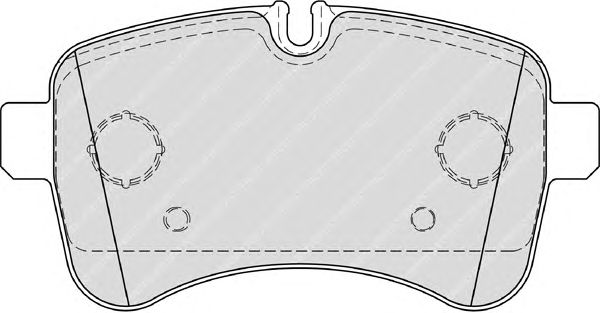 Комплект тормозных колодок, дисковый тормоз FSL4037