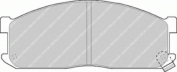 Комплект тормозных колодок, дисковый тормоз FVR757
