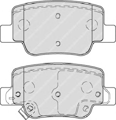 Комплект тормозных колодок, дисковый тормоз FDB4275