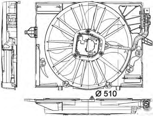 Βεντιλατέρ, ψύξη κινητήρα 8EW 351 043-081
