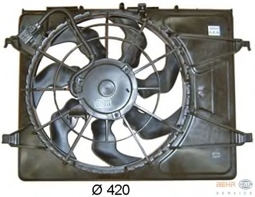 Вентилятор, охлаждение двигателя 8EW 351 043-351