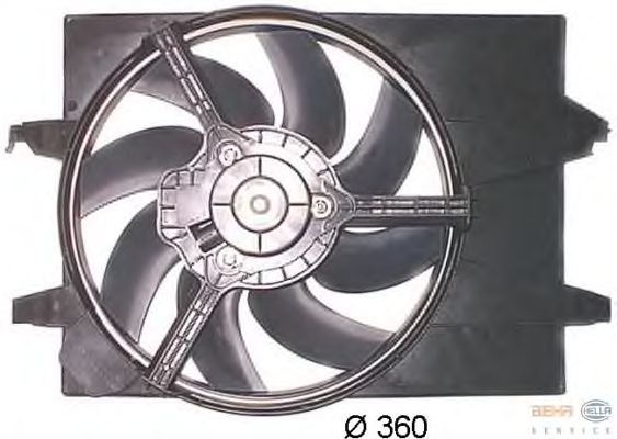 Вентилятор, охлаждение двигателя 8EW 351 043-771