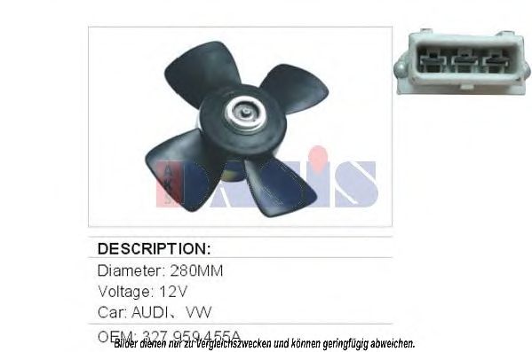 Fan, radiator 048190N