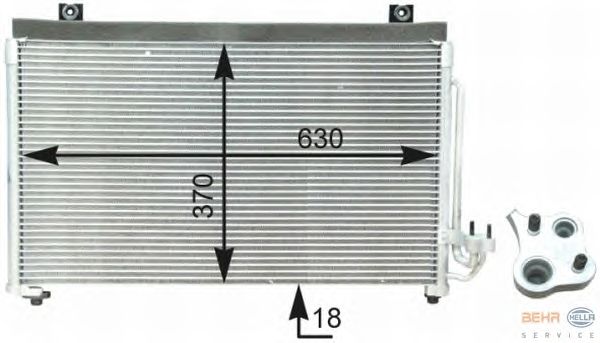 Condensador, ar condicionado 8FC 351 302-781