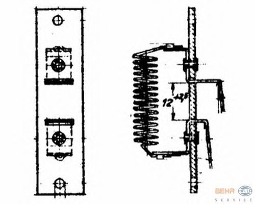 Resistor, interior blower 9ML 351 332-001
