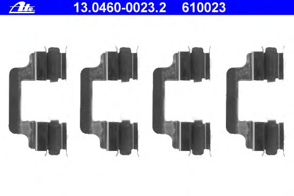 Kit d'accessoires, plaquette de frein à disque 13.0460-0023.2