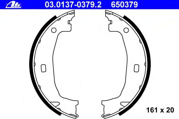 Комплект тормозных колодок, стояночная тормозная система 03.0137-0379.2