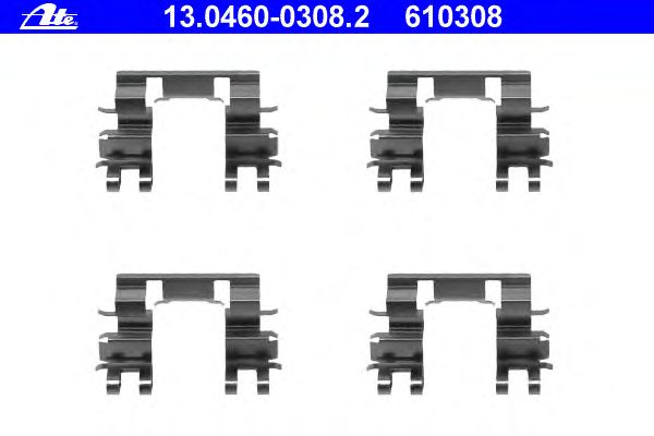 Комплектующие, колодки дискового тормоза 13.0460-0308.2