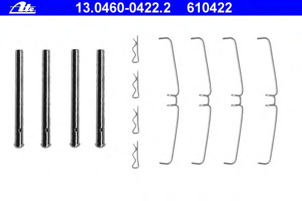 Accessory Kit, disc brake pads 13.0460-0422.2