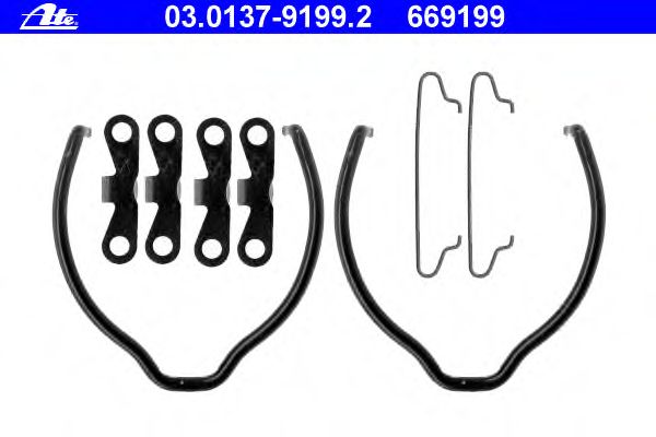 Accessory Kit, parking brake shoes 03.0137-9199.2