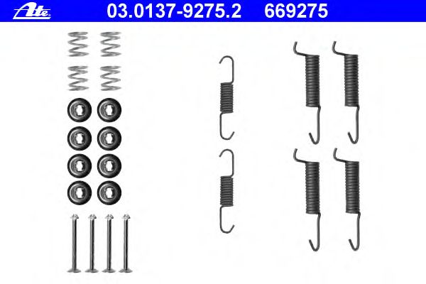Kit de acessórios, maxilas de travão de estacionamento 03.0137-9275.2
