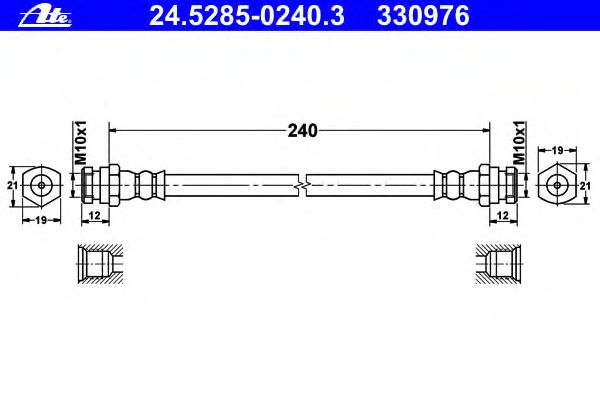 Tubo flexible de frenos 24.5285-0240.3