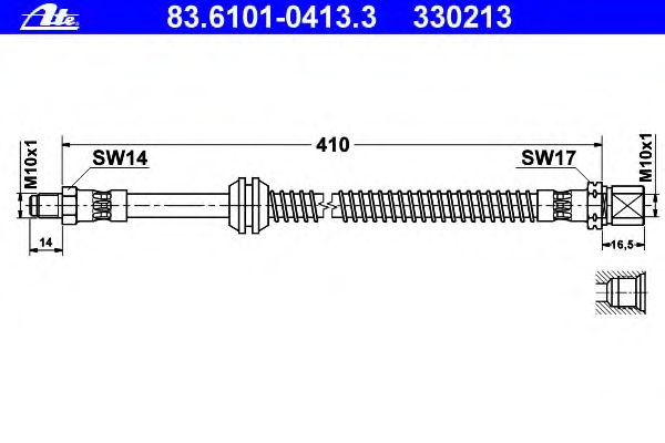 Tubo flexível de travão 83.6101-0413.3