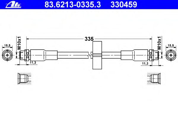 Tubo flexible de frenos 83.6213-0335.3