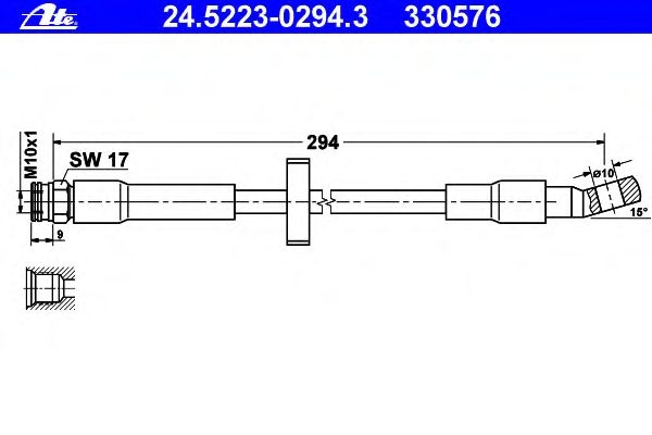 Tubo flexível de travão 24.5223-0294.3