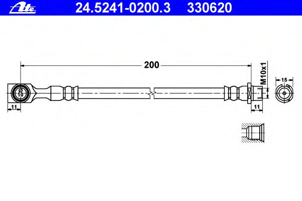 Tubo flexible de frenos 24.5241-0200.3