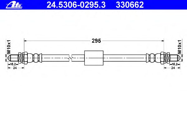 Tubo flexível de travão 24.5306-0295.3