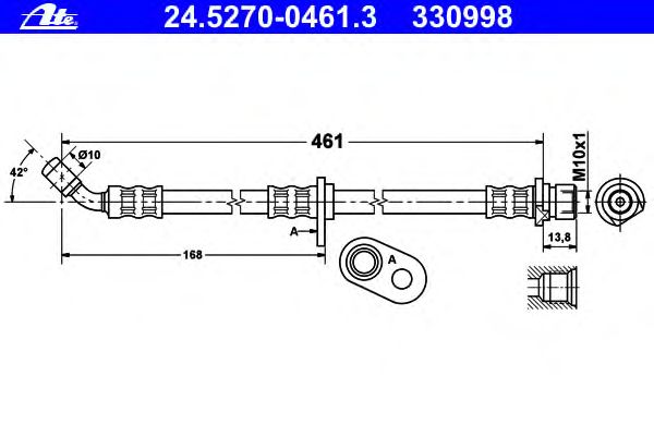 Tubo flexible de frenos 24.5270-0461.3