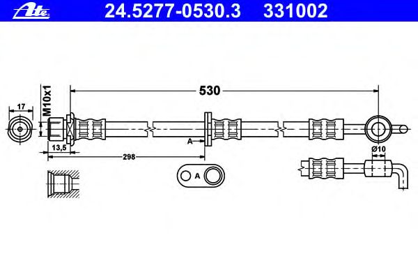 Tubo flexível de travão 24.5277-0530.3