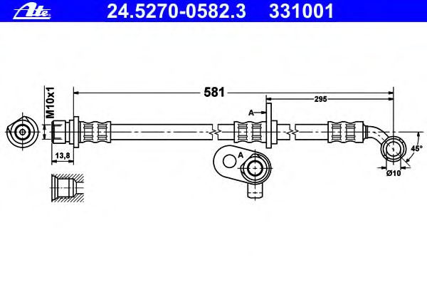 Tubo flexível de travão 24.5270-0582.3